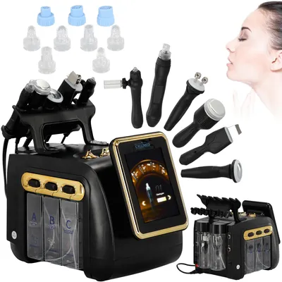 Produktbild von Hydradermabrasion Wasserstoff 6-in-1 Kosmetikgerät - Aquapeeling, Sauerstoff-Infusion & Kavitationspeeling Multifunktionsgerät