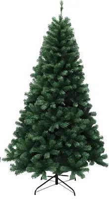 Produktbild von Vorgeleuchteter künstlicher Weihnachtsbaum 180 cm – 1200 Zweige – 250 LED warmweiß mit Fernbedienung – Grün