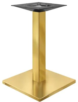 Produktbild von MADRID | Bistro Tischgestell | Gold | Höhe: 72 cm | Säule: 8 x 8 cm | Fuß: 50 x 50 cm | Restaurant, Gastro