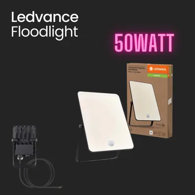 Produktbild von LED-Strahler ESSENTIAL mit Sensor 50W 4000K