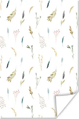 Produktbild von MuchoWow® Poster Blumen - Pastell - Collage 60x90 cm - Wanddekoration