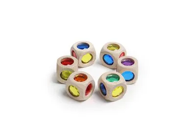 Produktbild von SINA Regenbogenwürfel mini - Kantenlänge 2,5cm - 1 Stück