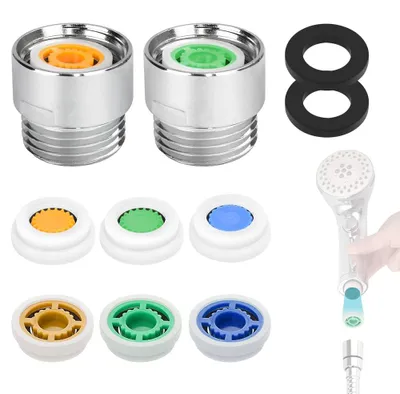 Produktbild von Set mit 10 Durchflussbegrenzern für Duschen, Wassersparfunktion, 1/2 Zoll
