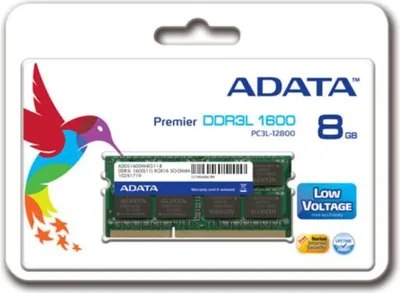Produktbild von ADATA Premier , 8 GB, 1 x 8 GB, DDR3L, 1600 MHz, 204-pin SO-DIMM, Grün