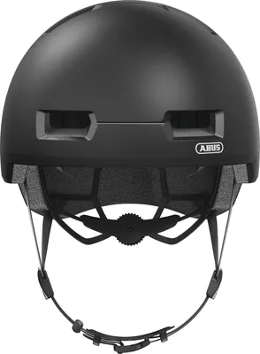 Produktbild von ABUS Stadthelm Skurb - Robuster Fahrradhelm für den Alltag, beim Skaten, BMX-Fahren oder Longboarden - Schwarz Matt, Größe M (55-59 cm)