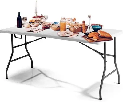 Produktbild von Famanu Klapptisch Weiß - 152 x 72 x 74 cm