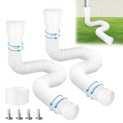 Immagine prodotto di Solidchoice - Set di prolunghe flessibili per tubi di scarico dell'acqua piovana, diametro 80/100 mm