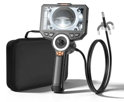 Productafbeelding van VEVOR Articulerende Endoscoop met Verlichting, 4-wegs 360° Articulerende Boroscop Camera, 6" HD IPS Scherm, 1920 x 1080 Lens, 8x Zoom, 7000mAh Batterij, IP67 Waterdicht voor Auto's, Loodgieterswerk (1,5m Slang)