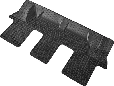 Image de tapis de sol en caoutchouc 3D adaptable sur Hyundai Santa Fe | BJ à partir de 2023 | 3ème rangée 7 places