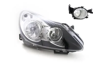 Produktbild von Johns, Scheinwerfer Halogen passend für Opel Corsa D 07/2006-12/2010 H7 H1 Re. + Nebel. 1216200 93189362 1710376 13262572