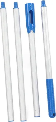Image de Accessoires télescopiques en aluminium pour le nettoyage des piscines - Brosse de nettoyage pour piscine avec filet.
