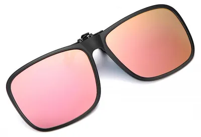 Image de Lunettes de soleil à clipser - Lunettes d'éclipse solaire pliables - Filtre UV et infrarouge de sécurité pour lunettes - 180° pliables - Pour les porteurs de lunettes - Rose