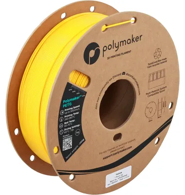 Produktbild von Polymaker PETG Filament, 1,75mm, 1kg - Farbton: Yellow