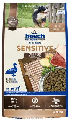 Produktbild von Bosch Sensitive mit Ente & Kartoffel 3 kg
