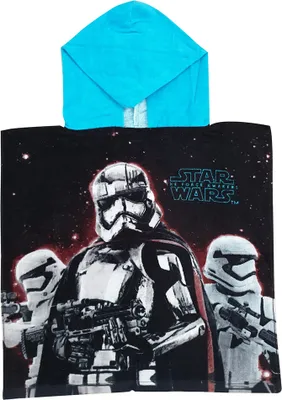 Produktbild von Star Wars The Force Awaken Badeponcho mit blauer Kapuze Captain Phasma