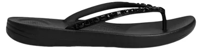 Productafbeelding van FitFlop - "IQushion" kristal slippers voor dames, model HD289 (maat 41 EU), kleur zwart, AI-gegenereerde afbeelding