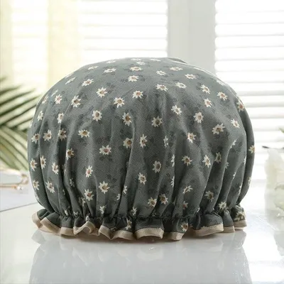 Produktbild von CHPN - Duschhaube - Blumen-Duschhaube - Grün - Duschhaube - Praktische Duschhaube - Duschhaube - Duschhaube - Duschhaube - Duschhaube - Duschhaube - Blumen