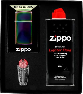 Produktbild von Feuerzeug-Set ZIPPO SPECTRUM SLIM Geschenk No1