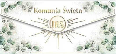 Image de Carte de communion, calice avec eucalyptus
