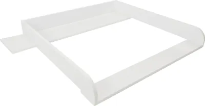 Produktbild von Puckdaddy Wickelaufsatz Lijan 108x10x80 cm aus Holz in Weiß passend für IKEA Hemnes Kommoden