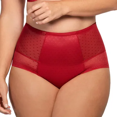Produktbild von Ulla Meghan Miederhose Formender PowerLace Tüll, Die vordere Mitte ist mit funktionellem Tüll verstärkt, Nahtloser Beinabschluss