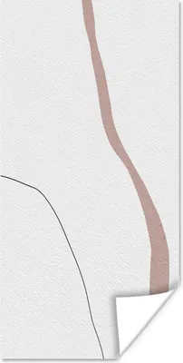 Produktbild von MuchoWow® Poster Linie - Pastell - Gestaltung 60x120 cm - Wandschmuck