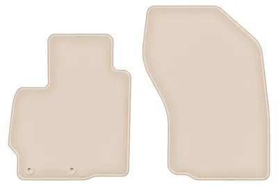 Produktbild von Velours-Fußmatten Vorne für Citroen C-Crosser 2007-2012 (Crossover) – 2-tlg, Beige, passgenau – Wielganizator FORTUNA