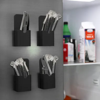 Produktbild von Magnetische Halter für Stifte und Zubehör, Set von 4, Ideal für Zuhause und Büro