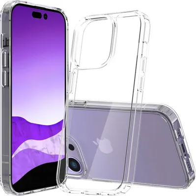 Produktbild von Hülle für Apple iPhone 14 Pro Handy Case Hybrid Silikon Bumper Cover transparent