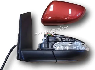 Produktbild von Außenspiegel Spiegel links elektrisch für Für VW TOURAN 1T3 2010 - 2015 rot LA3T