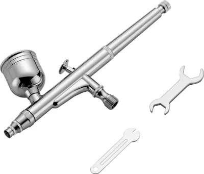 Obrázek produktu pro Wiltec airbrush pistole typ HS-30-1, vzduchový štětec s 0,3 mm tryskou a 7 ml nádobkou na tekutinu, přesná airbrush pistole na nehty, tetování, modelování
