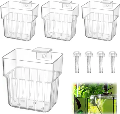 Produktbild von Aquarium Pflanzenhalter, 4 Stück, stabil und langlebig, für Aquascape Dekorationen