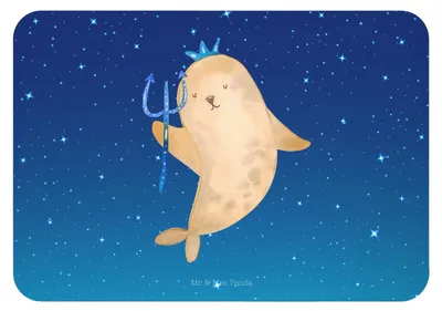 Produktbild von Mr. & Mrs. Panda magnet Sternzeichen Wassermann - Sternenhimmel Blau - Geschenk, Notizhalter, haftmagnet, Nix, Meermann, whiteboardmagnet, Geburtstag Februar, Meer