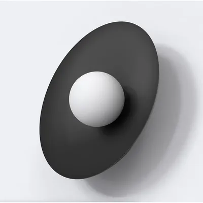 Image de Applique Inspo en acier noir mat et verre