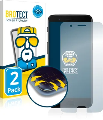 Produktbild von 2x BROTECT Fullscreen Schutzfolie für OnePlus 5 Displayschutz Folie Fullcover Klar Transparent