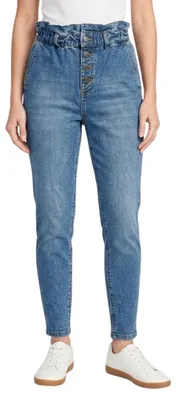 Produktbild von Naf Naf Dune Damen Paperbag-Hose aus Denim mit hoher Taille XS