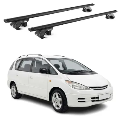 Produktbild von Dachträger Grundtäger für Toyota Previa II 2000-2005 90kg Alu Schwarz, KI-generiertes Bild