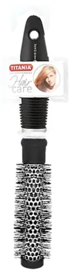 Zdjęcie produktu dla Szczotka do ondulacji Titania Hair Care okrągła czarna rączka 24,5 x 3 cm
