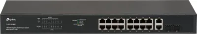 Obrázek produktu pro TP-Link TL-SG1218MP, Nespravované, Gigabit Ethernet (10/100/1000), Plně duplexní režim, Podpora napájení po Ethernetu (PoE), Instalace do racku, 1U