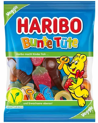 Produktbild von Haribo Bunte Tüte vegetarisch 175g