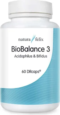Produktbild von natura felix BioBalance 3 Acidophilus & Bifidus - 60 DRcaps