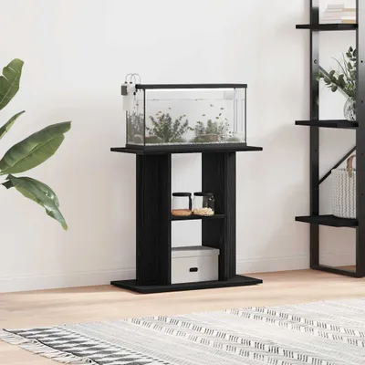 Produktbild von Möbel Aquariumständer Schwarz Eichen-Optik 60x30x60 cm Holzwerkstoff - Aquarien-Deko 862148