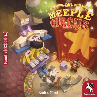 Produktbild von Pegasus Meeple Circus, Brettspiel, Party, 8 Jahr(e), 30 min, Familienspiel