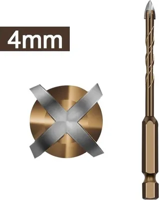 Image de Foret en croix 4mm - Précision et qualité KP30956