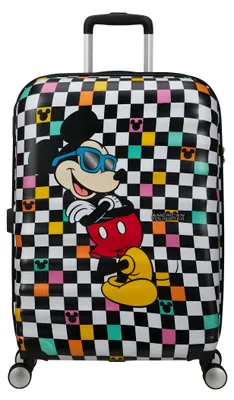 Image de American Tourister trolley Wavebreaker Disney Spinner 67 / 24 TSA Disney FL Mickey Check multicolore