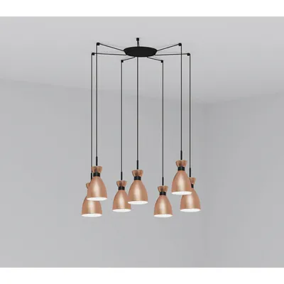 Produktbild von RETRO Hängelampe Kupfer 7L 20046-7L