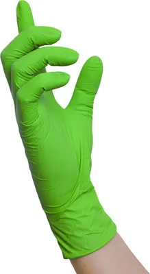 Produktbild von 1000 Nitras Green Wave Nitrilhandschuhe - Gr. XL - grün - Einweghandschuhe