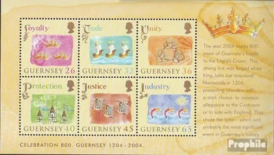 Produktbild von Briefmarken GB - Guernsey 2004 Mi Block37 (kompl.Ausg.) postfrisch Britische Krone