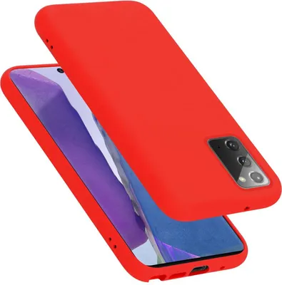 Immagine prodotto di Cadorabo custodia protettiva per Samsung Galaxy NOTE 20 caso in rosso telefono cellulare Case Cover TPU Etui