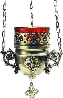 Produktbild von Öllampe Antik Messing Handarbeit Лампада Латунная Ручная Работа 2953